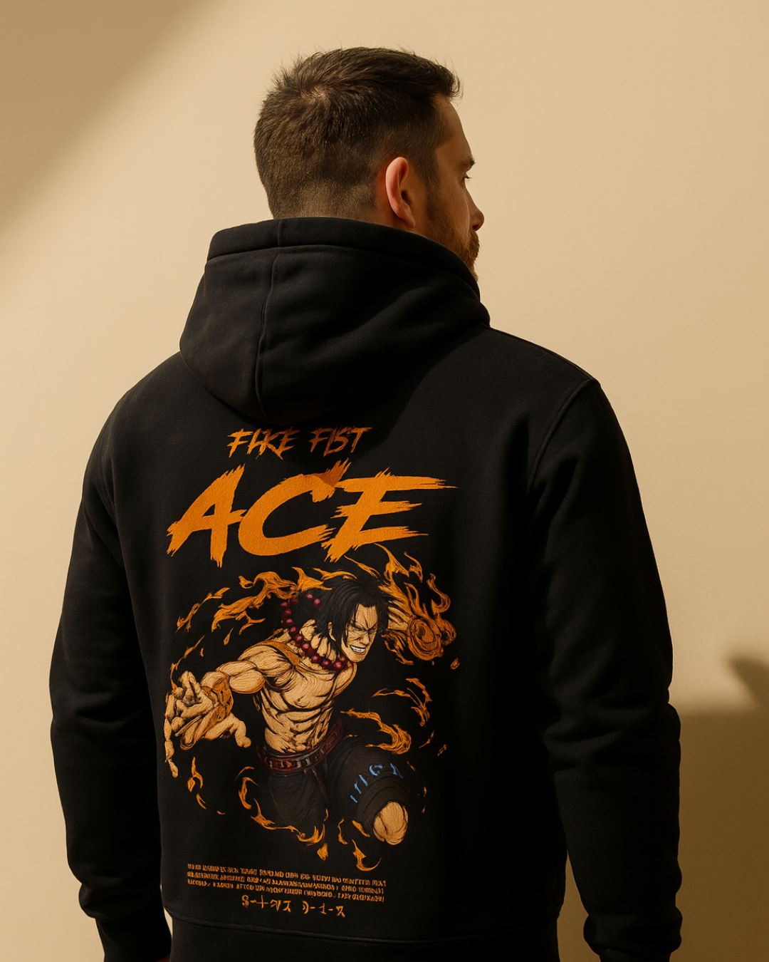 Fire Fist ACE Hoodie – Unleash the Flame 🔥
