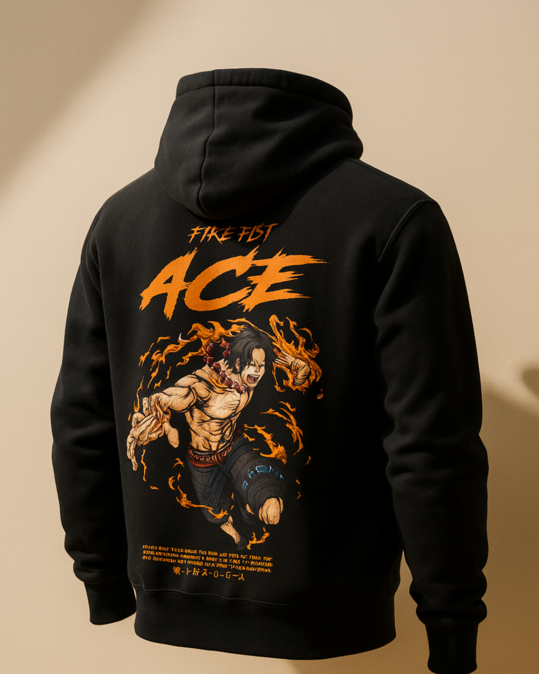 Fire Fist ACE Hoodie – Unleash the Flame 🔥