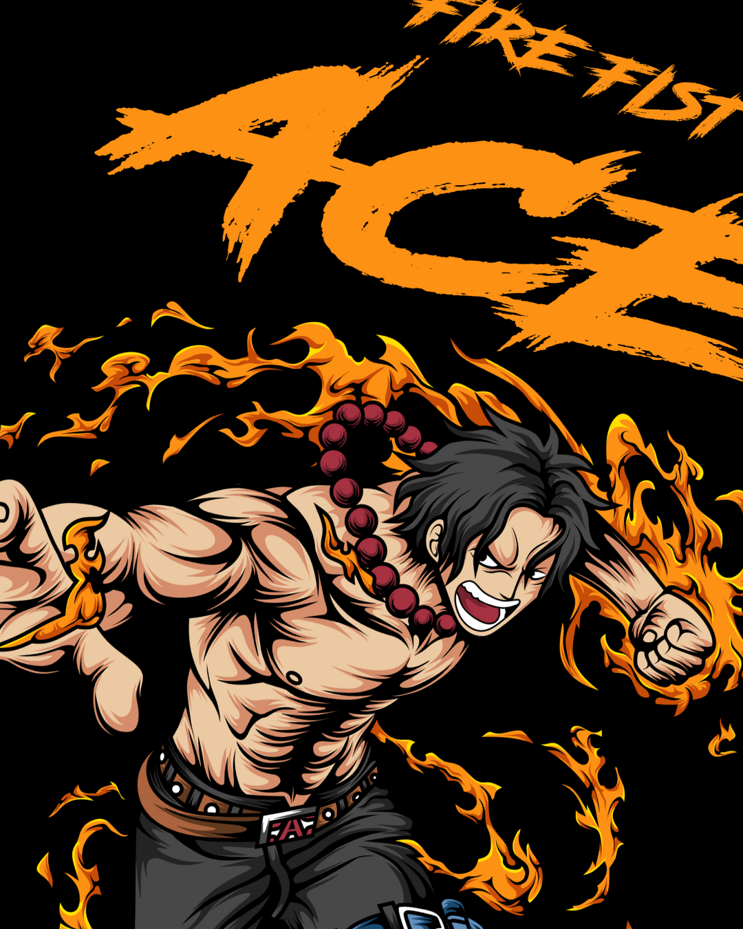 Fire Fist ACE Hoodie – Unleash the Flame 🔥