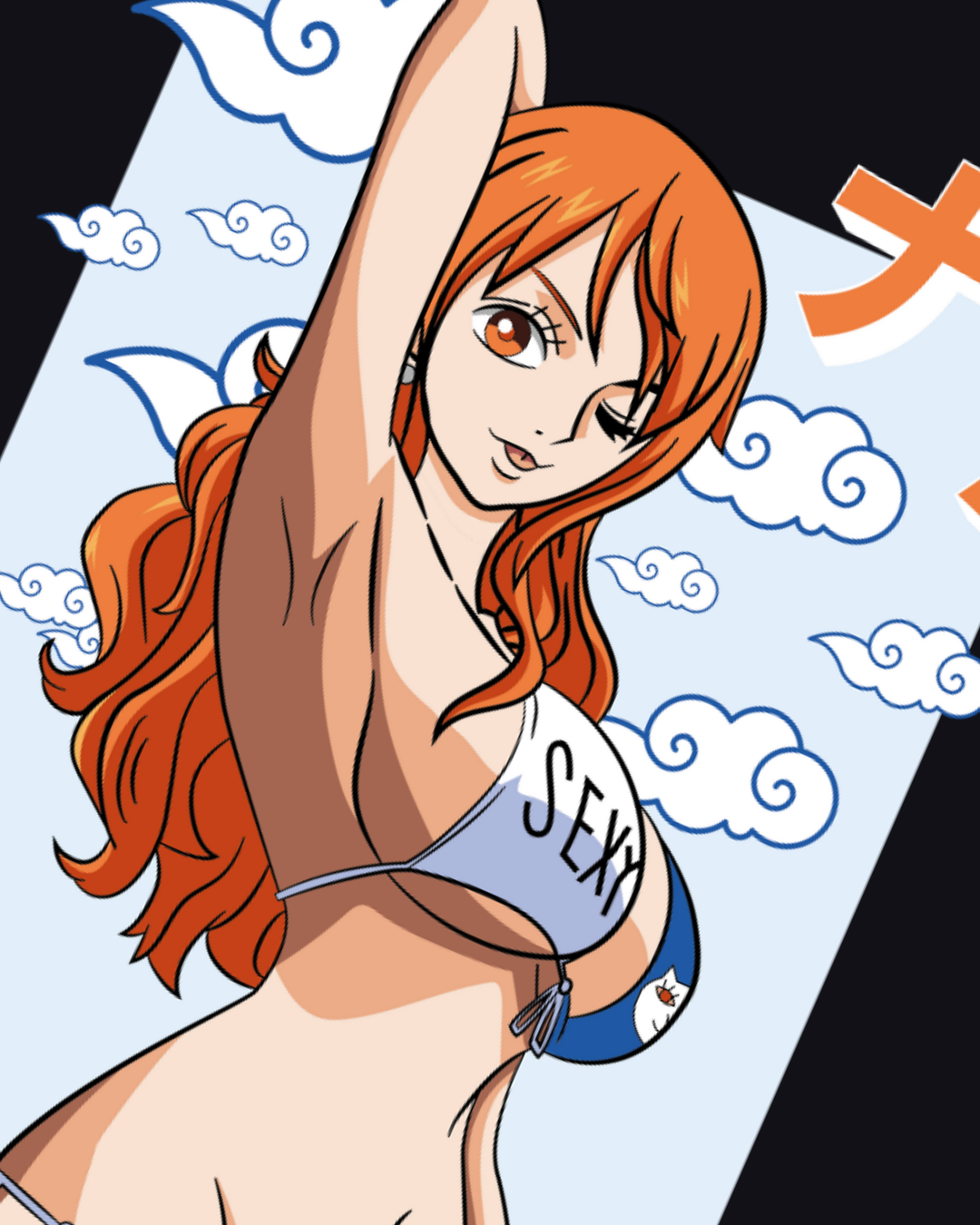Nami Wave Oversized T Shirt